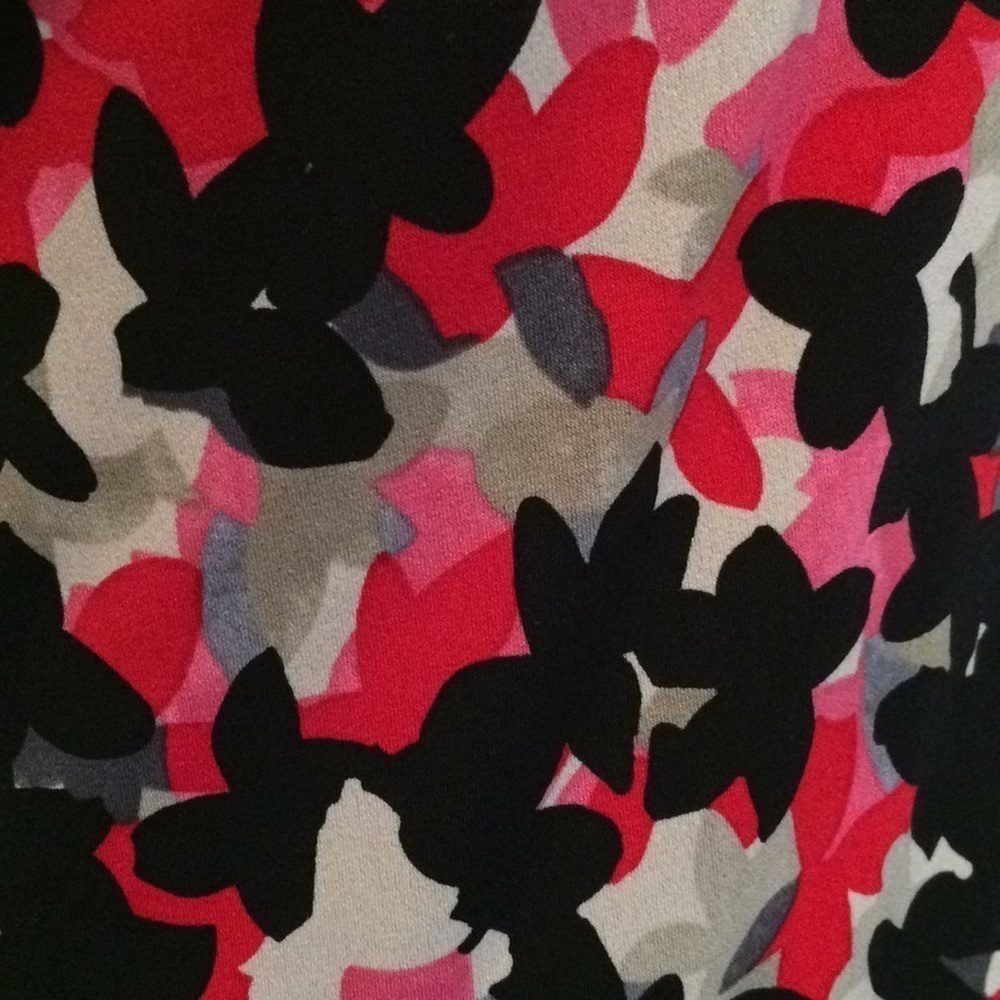 Kasper Drape Neck Pattern Bold Abstract Print Sle… - image 3